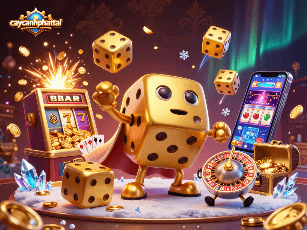 Play the thrilling caycanhphattai game with dynamic 3D visuals, colorful symbols, and exciting potential for big wins.