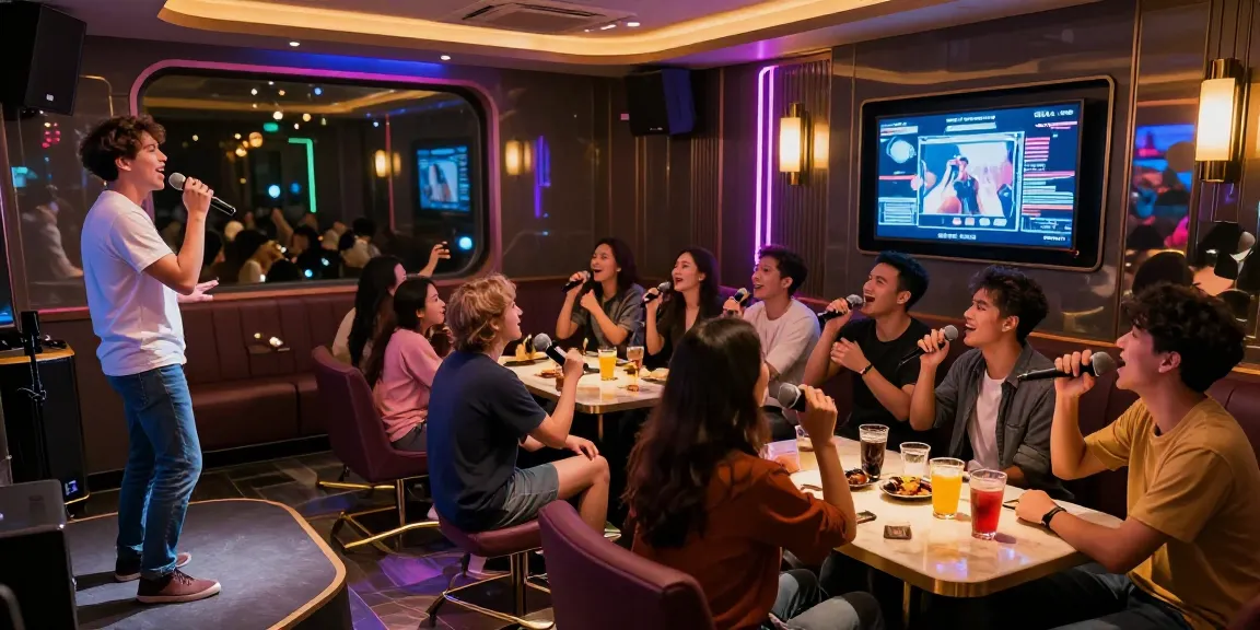 도파민 가라오케에서 즐거운 모임을 가진 친구들 모습