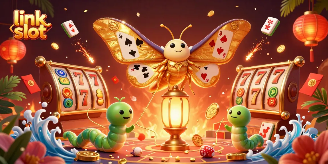 Experience thrilling moments with link slot in this vibrant casino scene featuring captivating game elements.