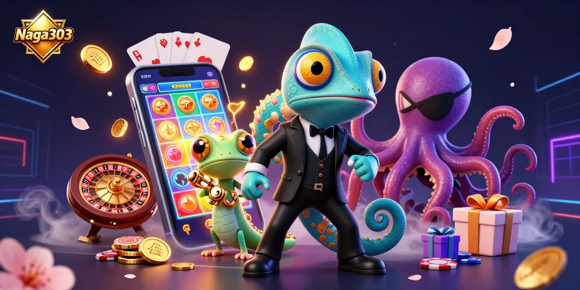 Naga303: Engage with vibrant slot games surrounded by enchanting characters and thrilling casino elements.