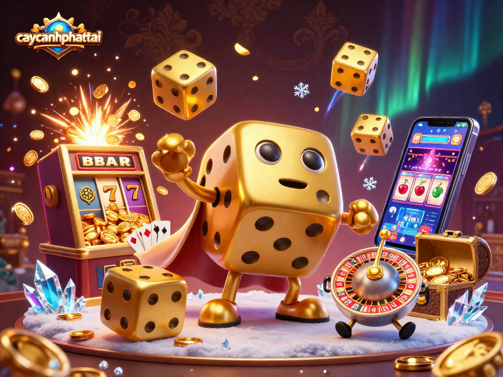 Play the thrilling caycanhphattai game with dynamic 3D visuals, colorful symbols, and exciting potential for big wins.