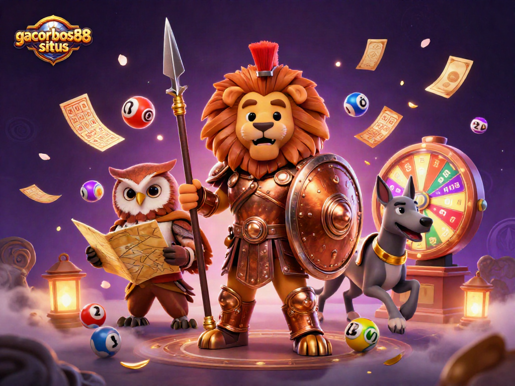 Experience thrill with gacorbos88 situs as lucky characters engage in lively gaming.