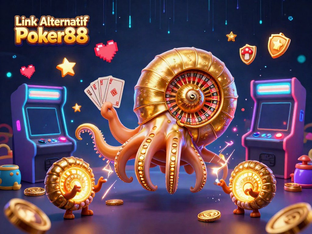 Engage with Link Alternatif Poker88 through vibrant 3D poker elements and dynamic casino visuals.