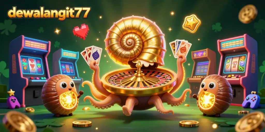 Naik ke tingkat kemenangan di dewalangit77 dengan 3D karakter nautilus raksasa di kasino.