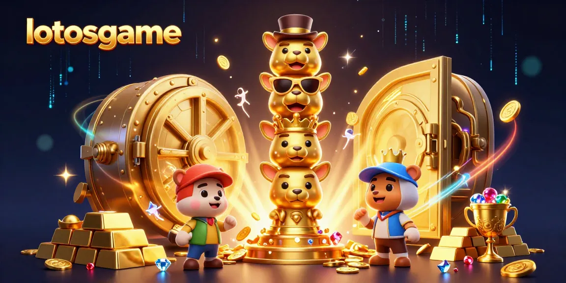 Experience the excitement of lotosgame with a vibrant 3D casino scene featuring dynamic gaming action.