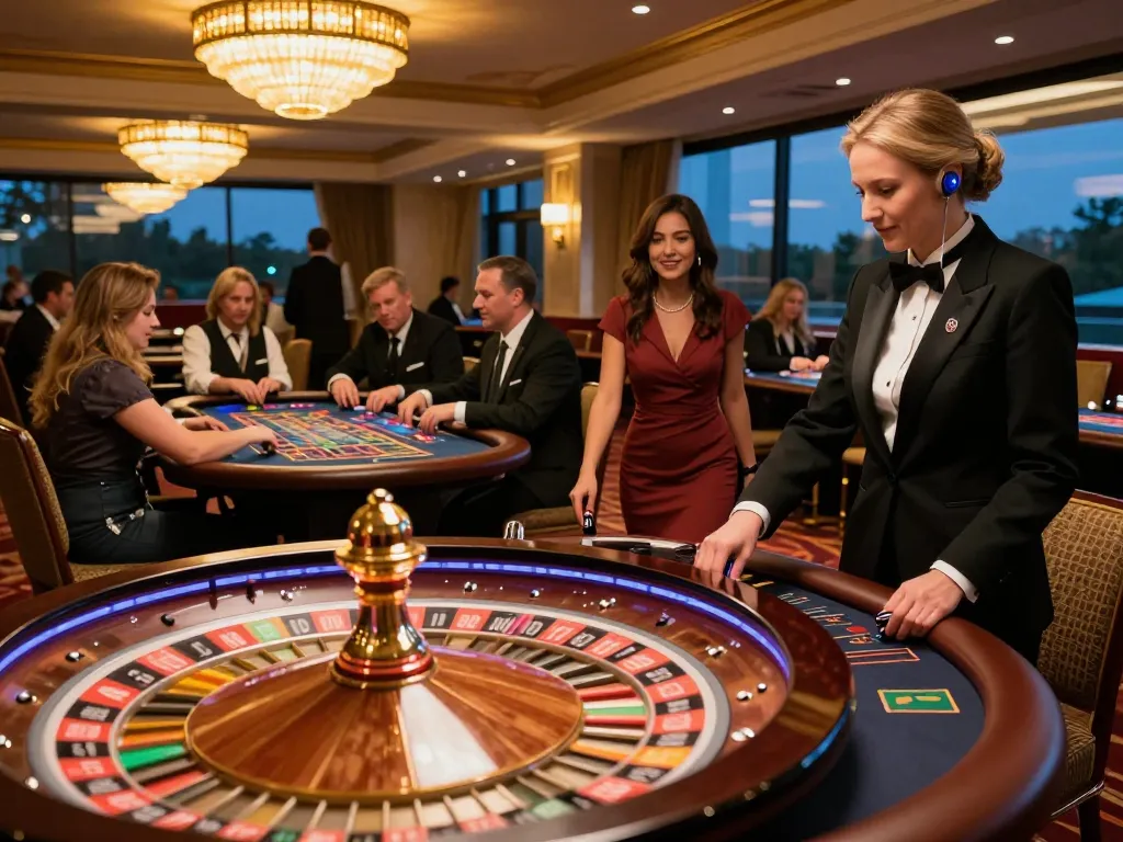 Players experiencing excitement at the win678 casino floor while engaging in roulette.