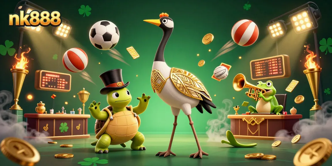 Experience top-notch betting action with nk888, featuring lively casino characters and vibrant gaming elements.