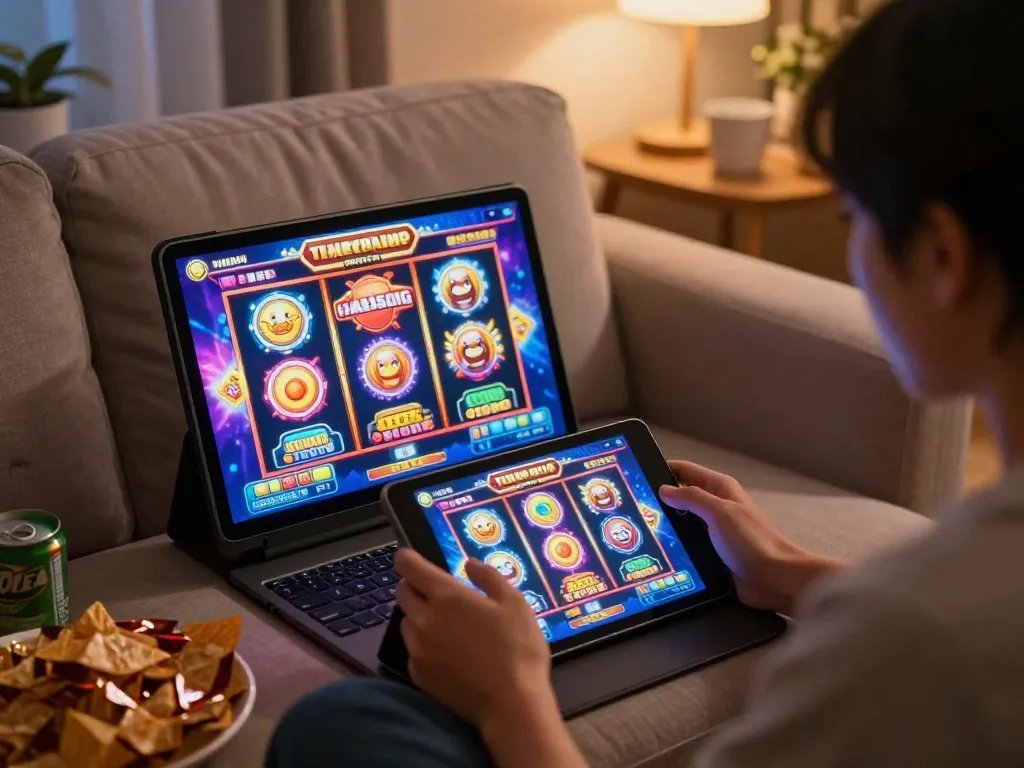 Menikmati sesi mendebarkan di slot server Thailand super gacor sambil bersantai di rumah.
