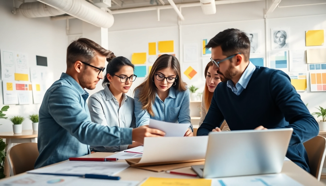 Innovative designers at work, showcasing creativity at https://bestdesignersintheworld.com/ in a modern workspace.