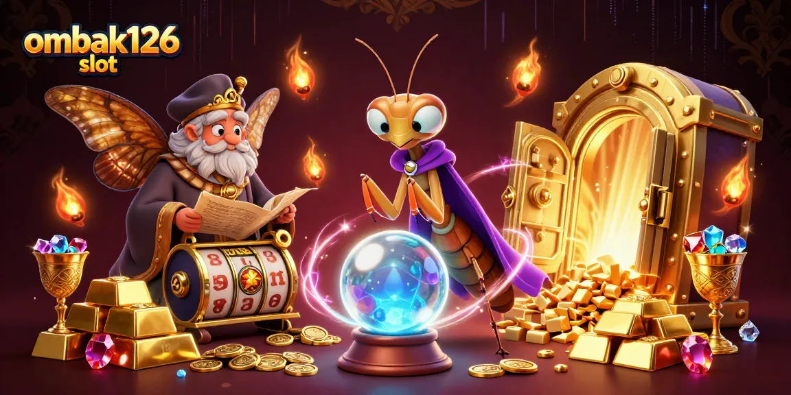Menangkan di ombak126 slot dengan ilustrasi kasino yang cerah dan menarik perhatian.