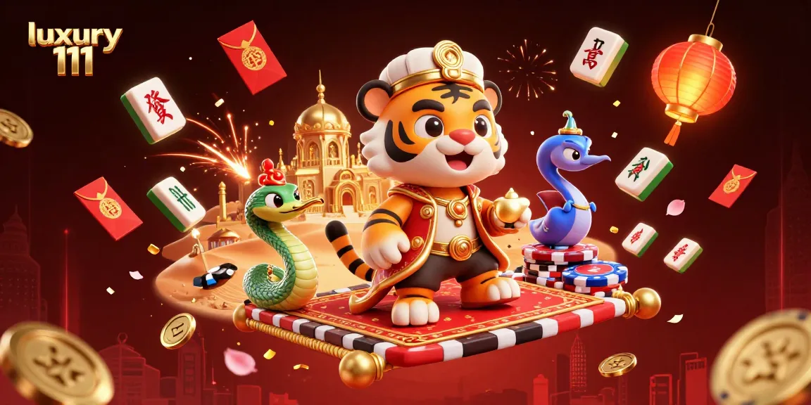 Experience immersive luxury 111 with an Arabian-themed casino scene featuring vibrant elements.