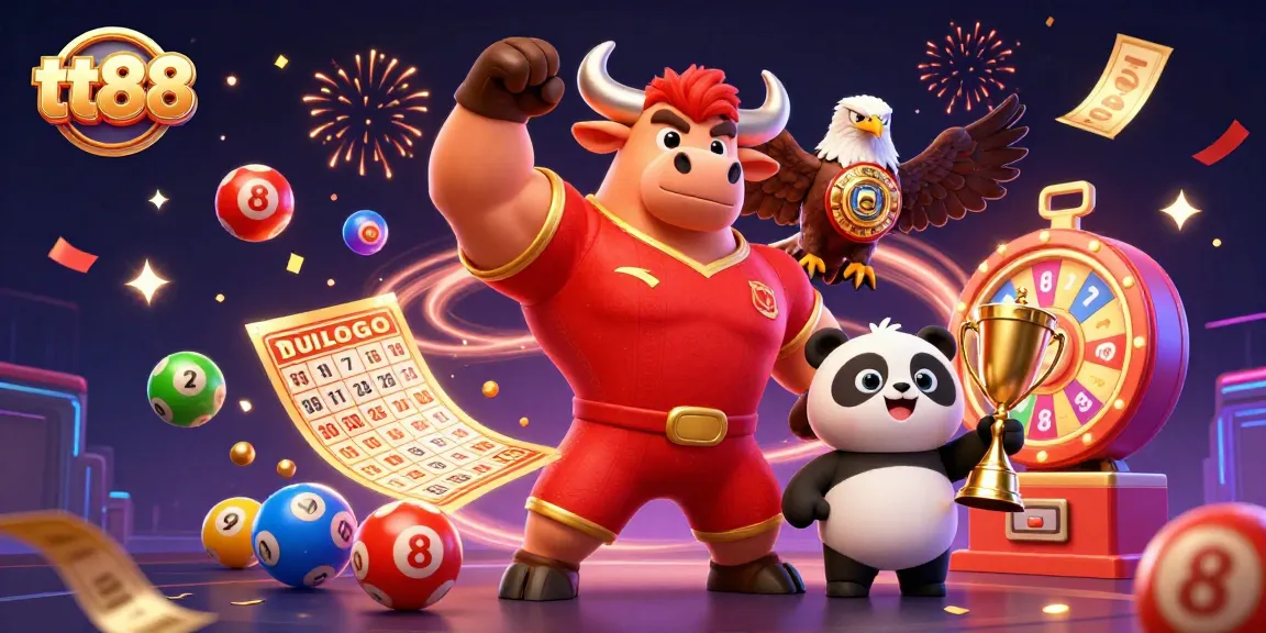 Engage with exciting gameplay at tt88 featuring a festive celebration with colorful casino elements.