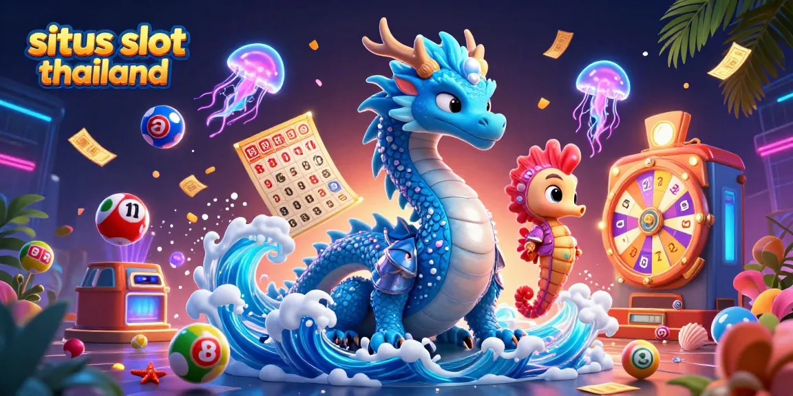 Play exciting games at situs slot thailand, featuring colorful characters and dynamic casino elements.