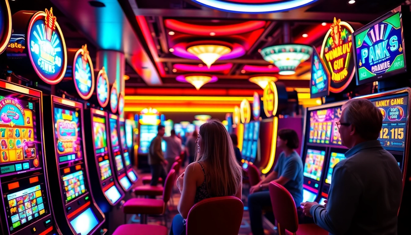 Experience the thrill of Non gamstop Casino Uk with vibrant slot machines and engaging players.