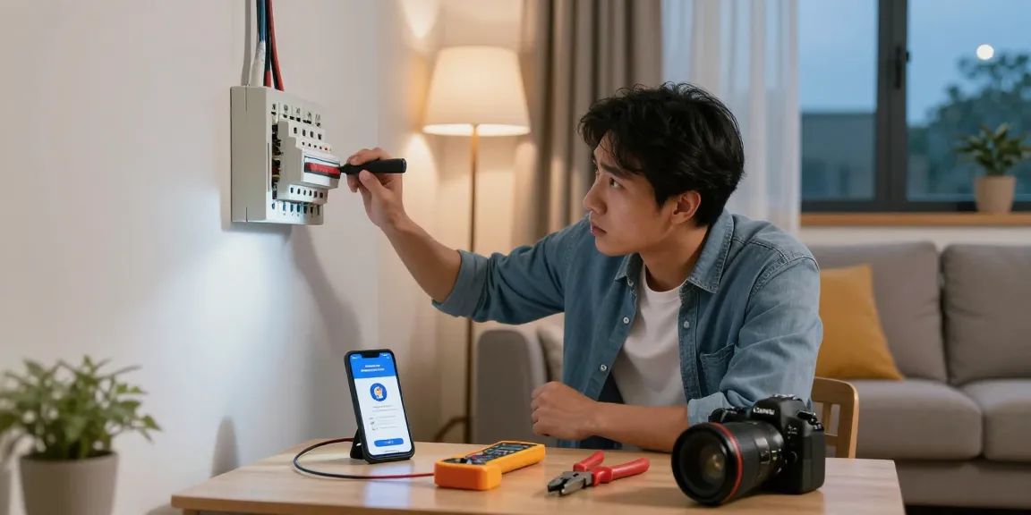 Urgent electrical service guide for homeowners managing unexpected power problems in their cozy living room