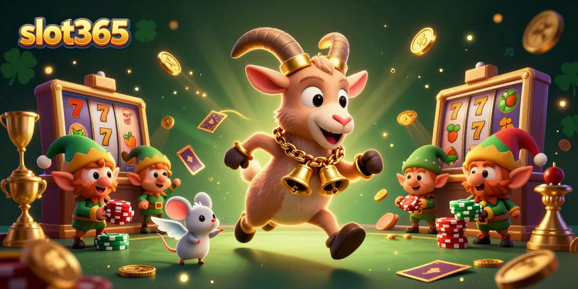 Experience thrilling wins with slot365’s extravagant holiday-themed casino scene, featuring dynamic gaming elements.
