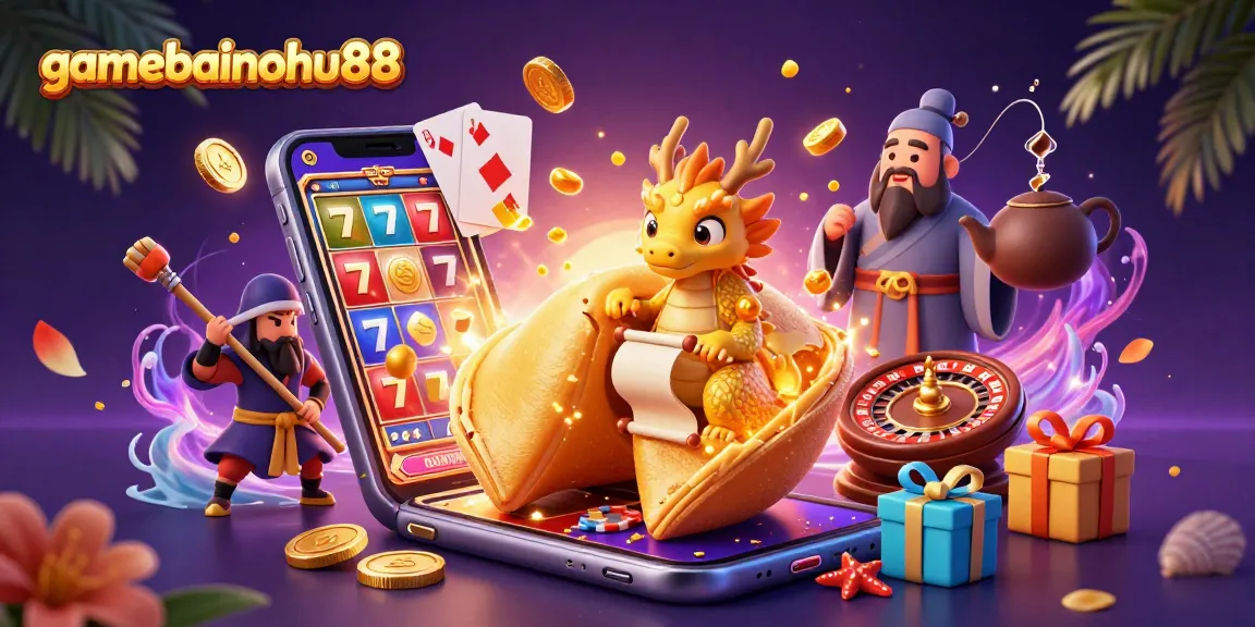 Experience captivating gameplay with gamebainohu88 featuring a vibrant treasure scene and dynamic slot elements.